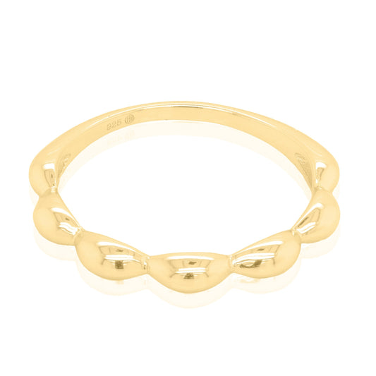 GOLD RICE BEAD RING