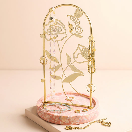FLORAL TERRAZO JEWELRY STAND
