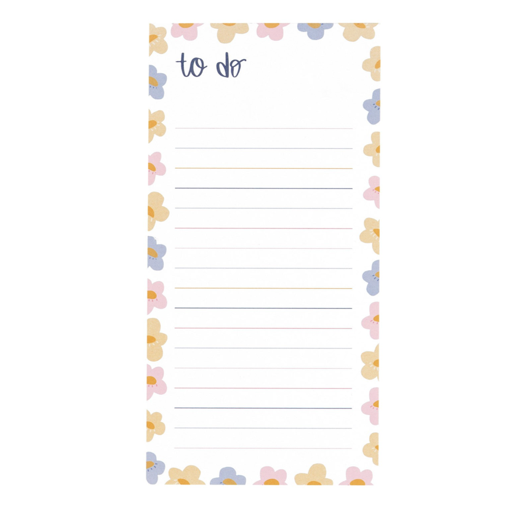 FLORAL TO-DO NOTEPAD