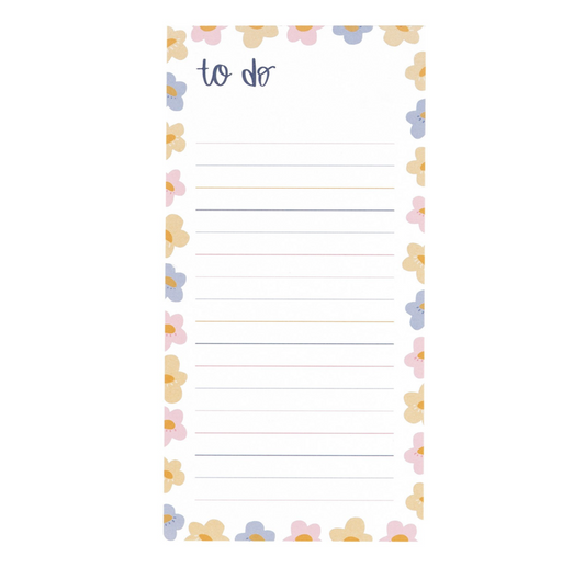 FLORAL TO-DO NOTEPAD