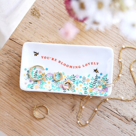 'BLOOMING LOVELY' TRINKET DISH
