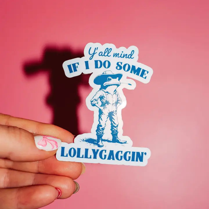 LOLLYGAGGIN’ FROG STICKER
