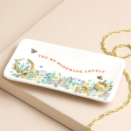'BLOOMING LOVELY' TRINKET DISH