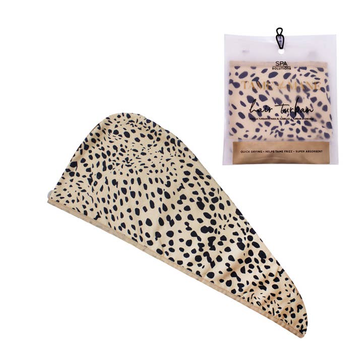 CHEETAH HAIR TURBAN