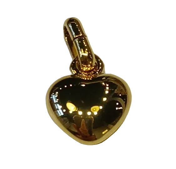 GOLD PUFF HEART CHARM