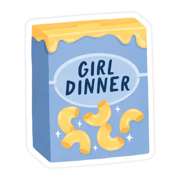 GIRL DINNER STICKER