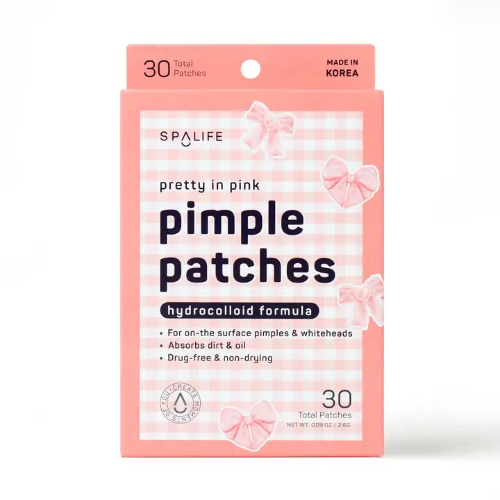 PINK BOW ACNE PATCHES