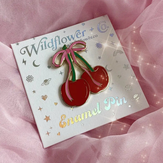 CHERRY W/BOW PIN