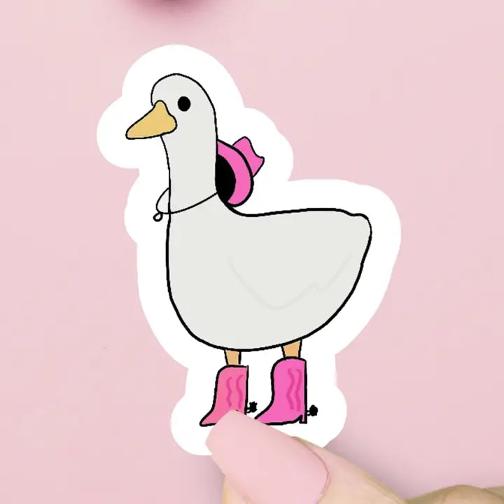 COWGIRL DUCK STICKER