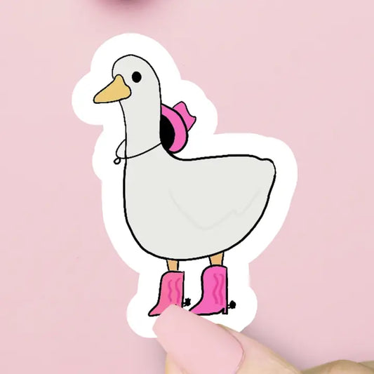 COWGIRL DUCK STICKER