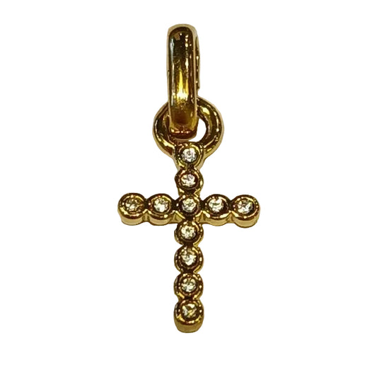 PAVE CROSS CHARM