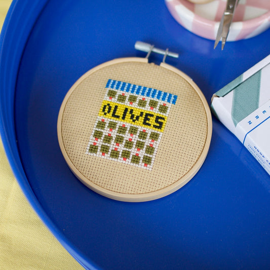 OLIVES CROSS STITCH KIT