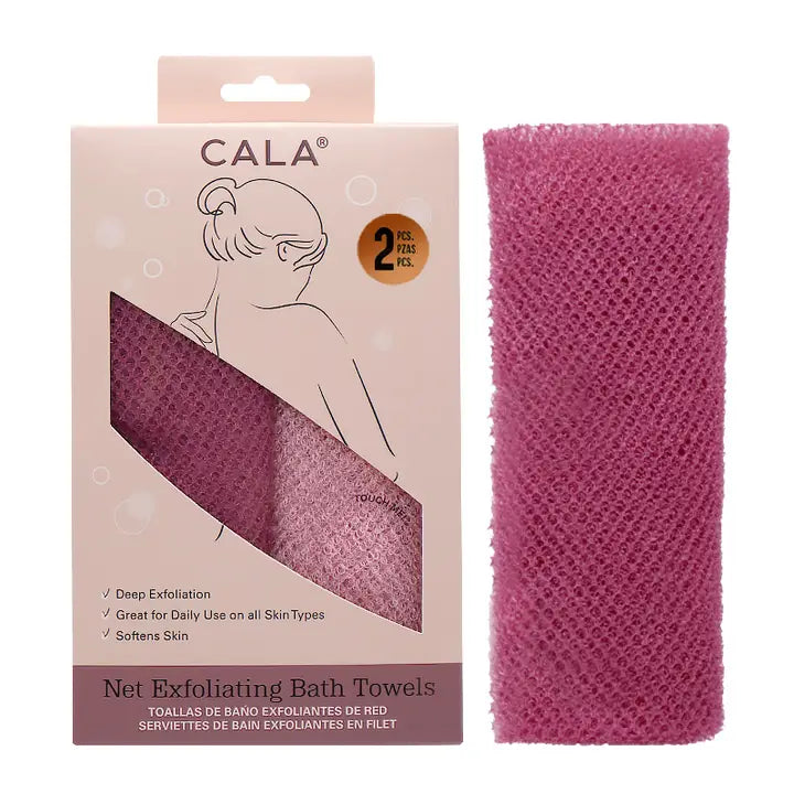 EXFOLIATING BATH TOWELS