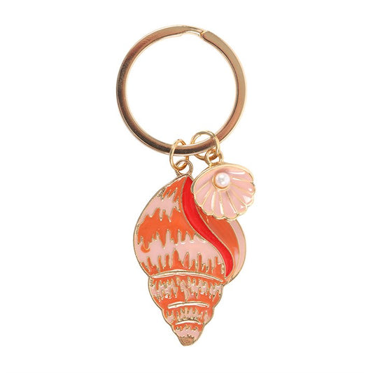 COASTAL SHELL KEYRING