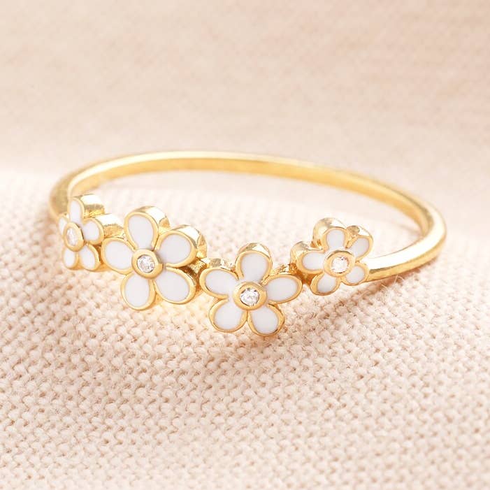 GOLD DAISY RING