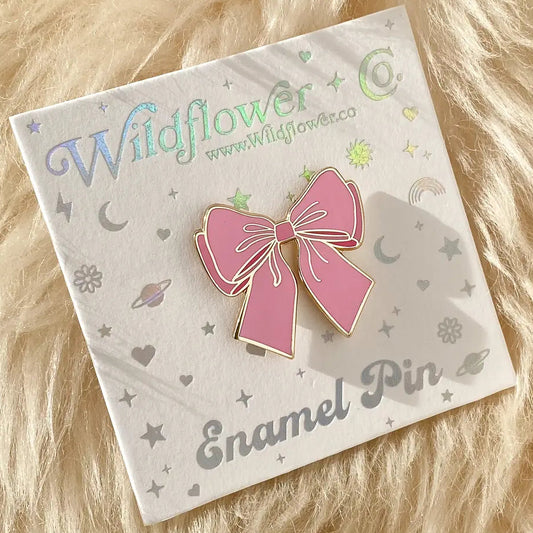 FLUFFY BOW PIN