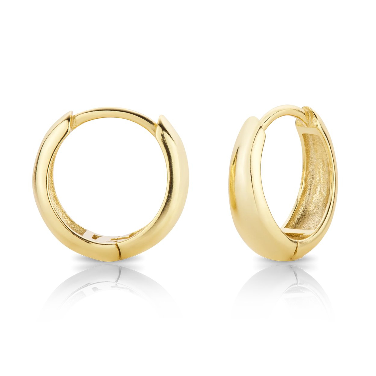 GOLD CHUNKY DOME HOOPS