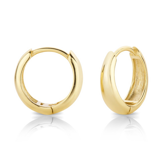GOLD CHUNKY DOME HOOPS
