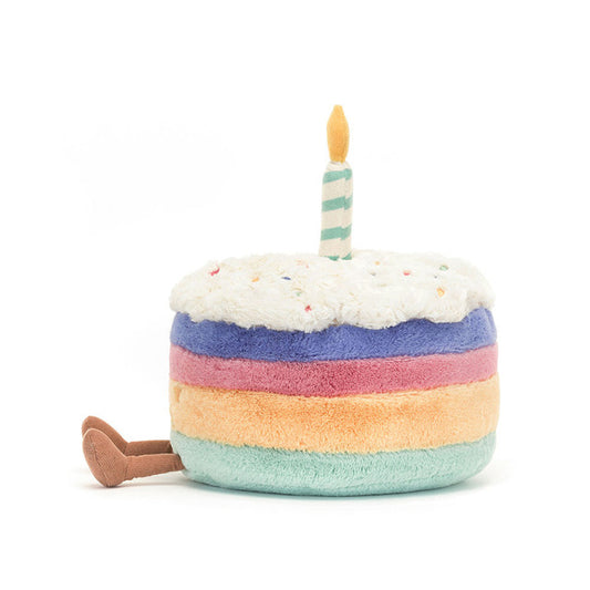 JELLYCAT AMUSEABLES RAINBOW BIRTHDAY CAKE
