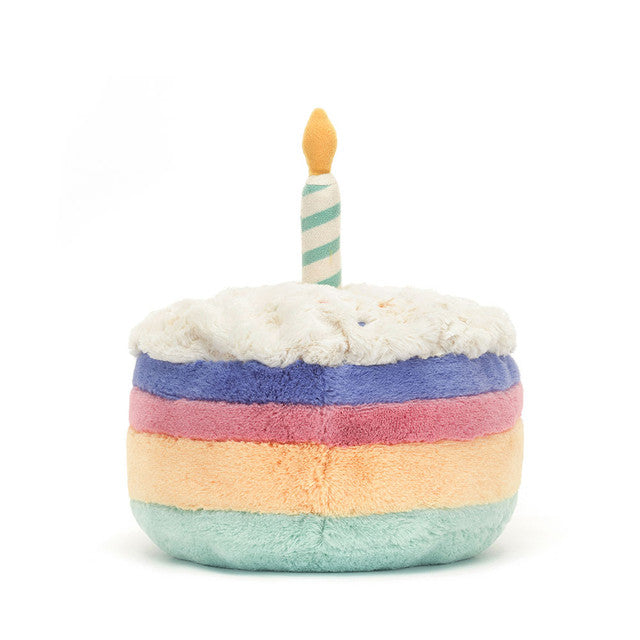 JELLYCAT AMUSEABLES RAINBOW BIRTHDAY CAKE