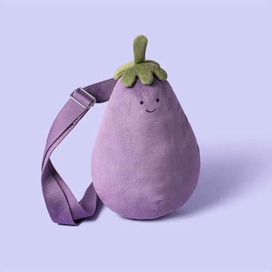 JELLYCAT AMUSEABLES EGGPLANT BUM BAG