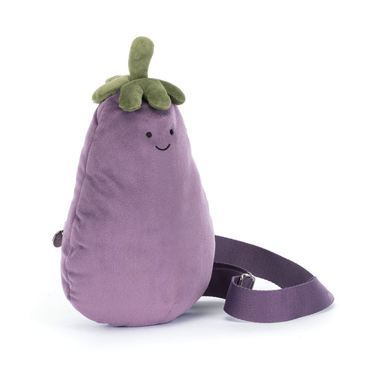 JELLYCAT AMUSEABLES EGGPLANT BUM BAG
