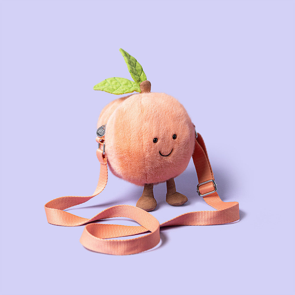 JELLYCAT AMUSEABLES PEACH SHOULDER BAG