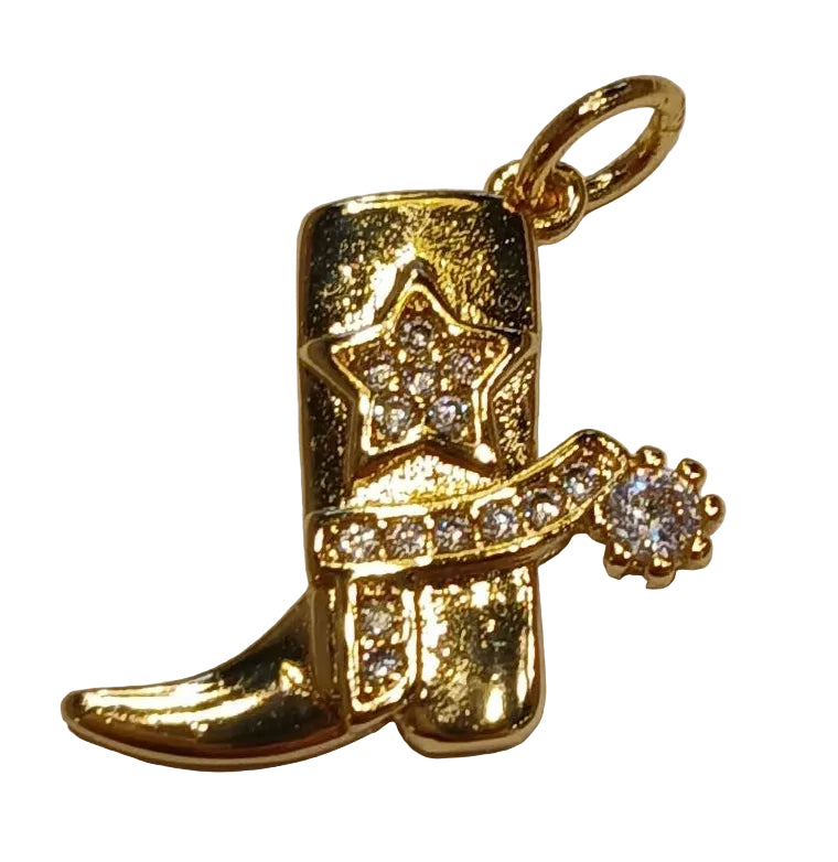 COWBOY BOOT W/CRYSTAL SPUR