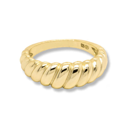GOLD CROISSANT RING
