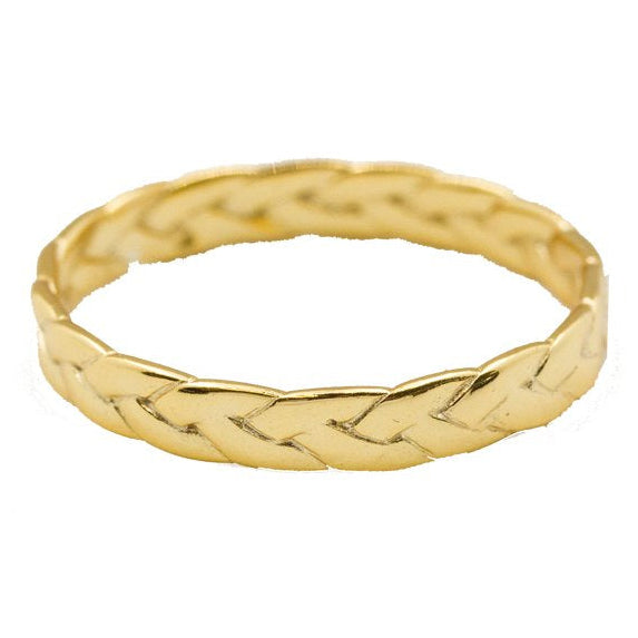 GOLD BRAIDED RING