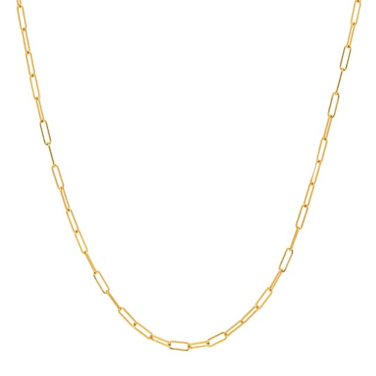 6.5" GOLD PAPERCLIP BRACELET
