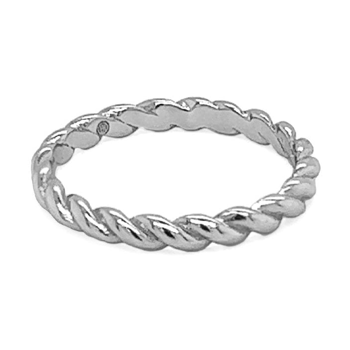 SILVER CHUNKY ROPE RING