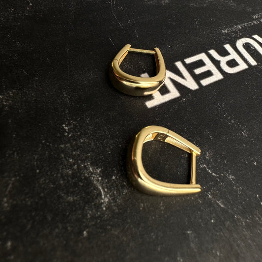 TAPERED U SHAPE HUGGIES in GOLD