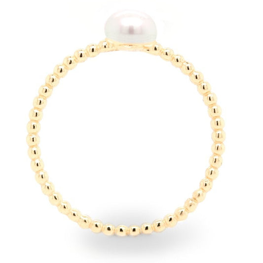 GOLD PEARL BUBBLE RING
