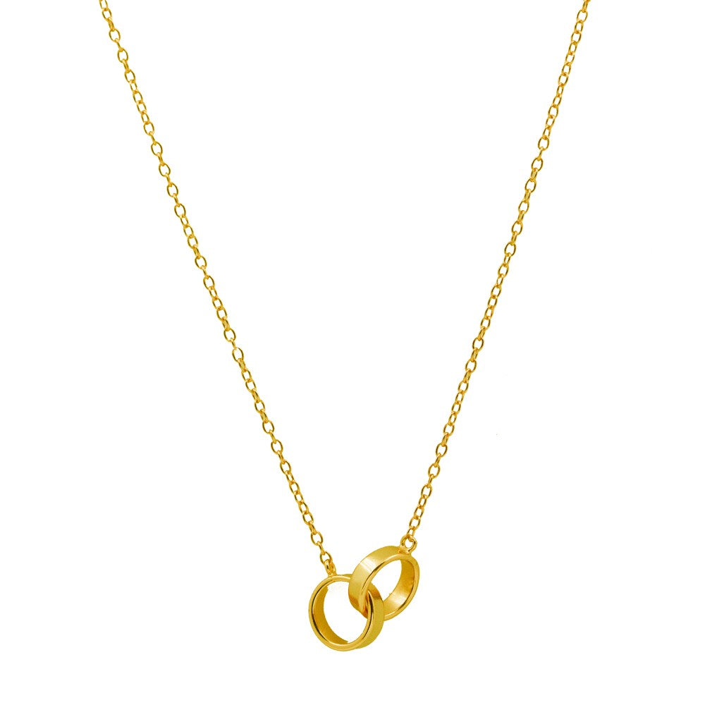 INTERLOCKED RINGS NECKLACE