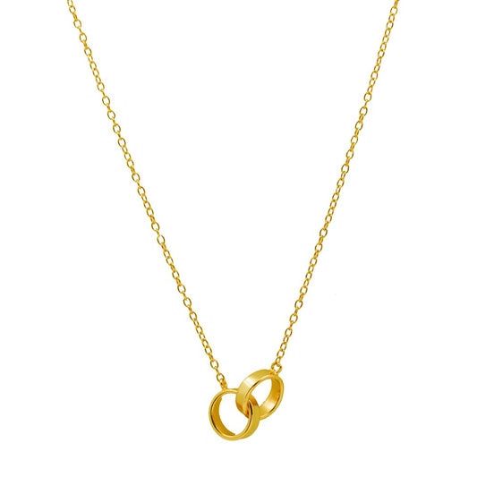 INTERLOCKED RINGS NECKLACE