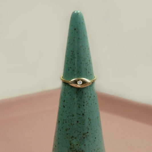 EVIL EYE RING in GOLD