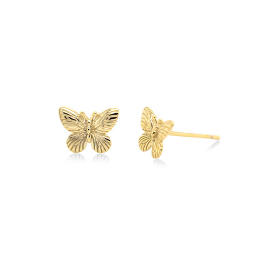 GOLD BUTTERFLY STUDS