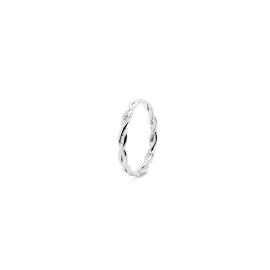 INFINITY BAND RING in SILVER