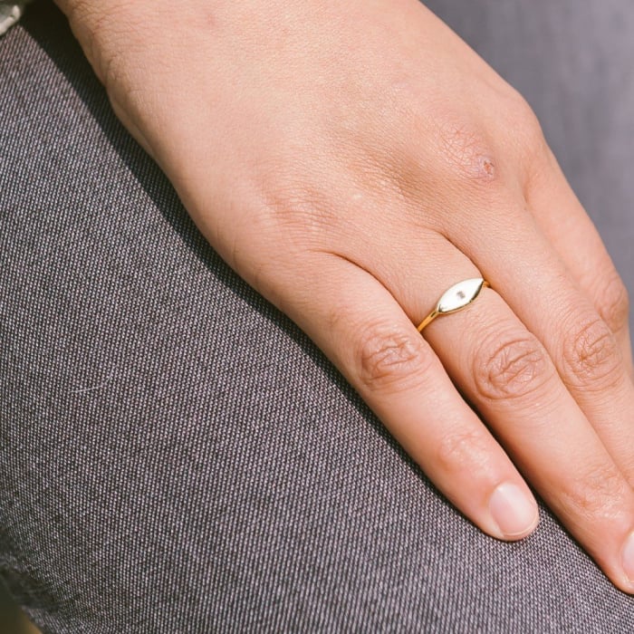 EVIL EYE RING in GOLD