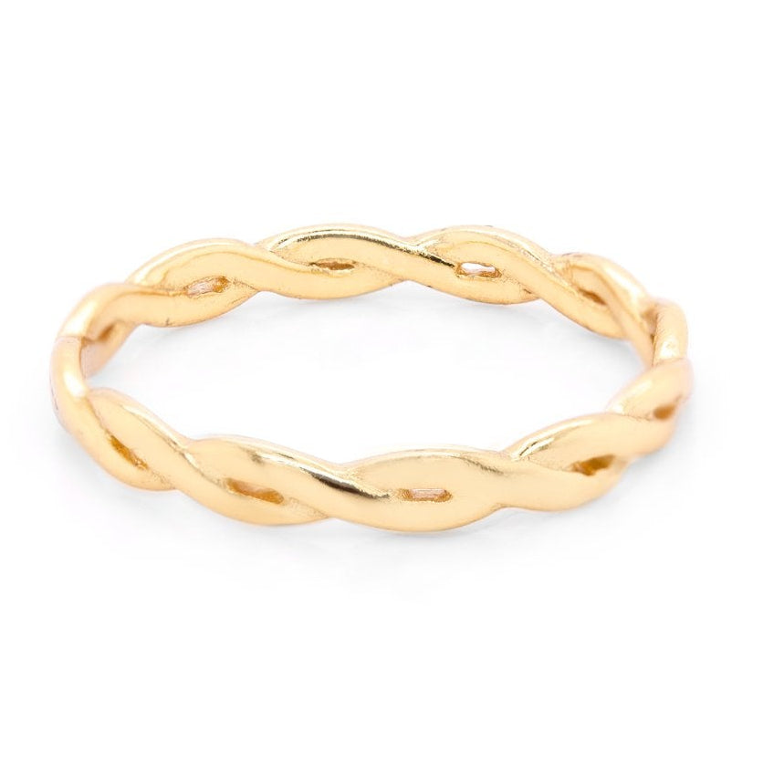 GOLD INFINITY BAND RING