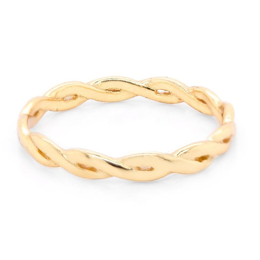 GOLD INFINITY BAND RING