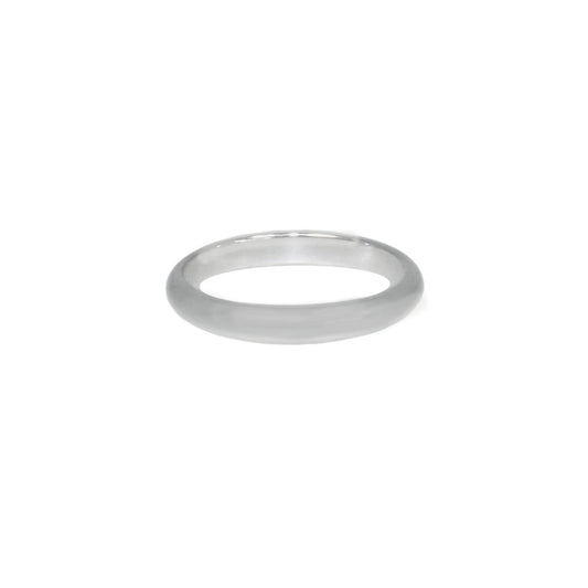 ROUND BAND RING in SILVER