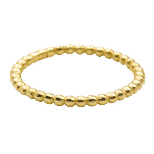 GOLD THIN BUBBLE RING