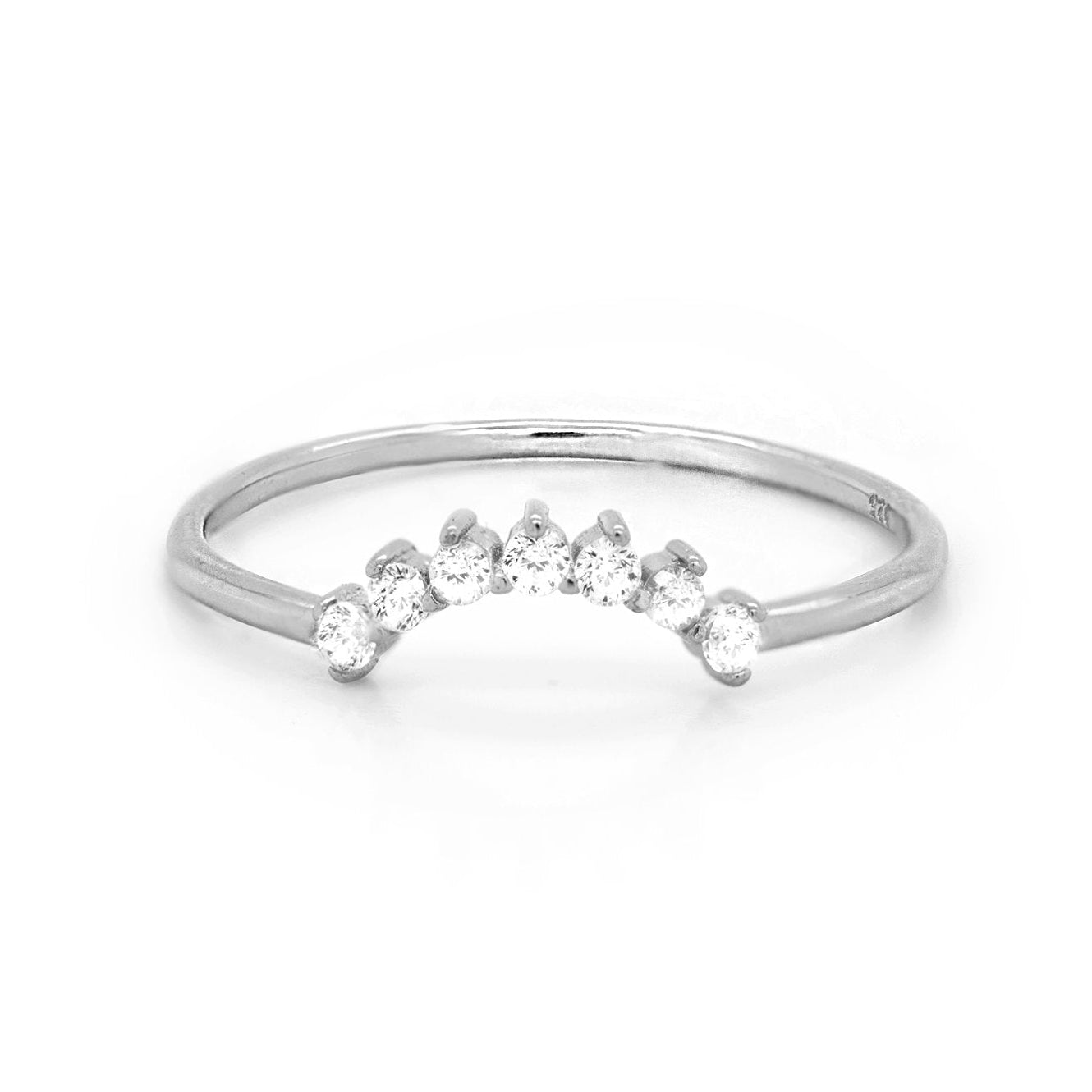 SILVER SUNRISE STACKING RING