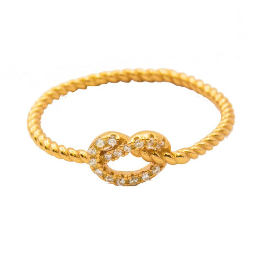 GOLD LOVEKNOT RING