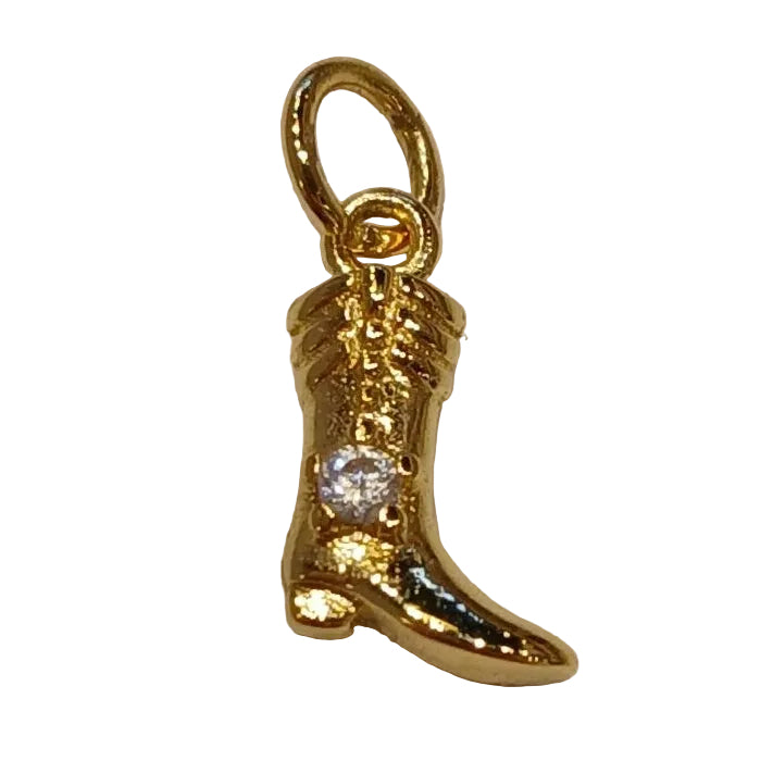 GOLD MINI COWBOY BOOT