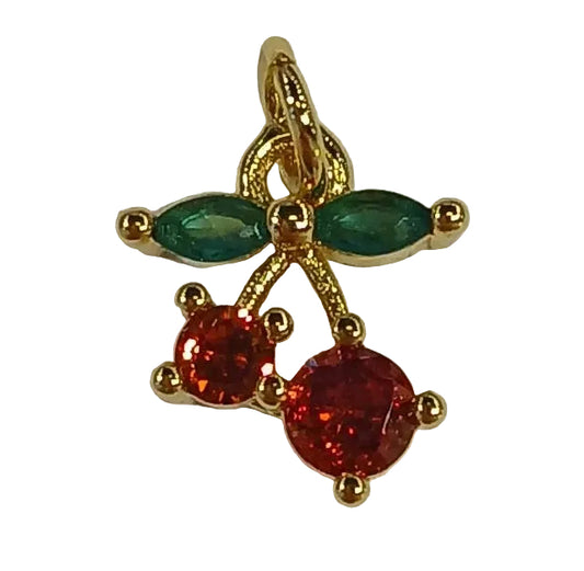 CRYSTAL CHERRY CHARM