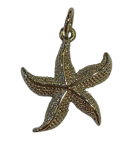 SILVER STARFISH CHARM