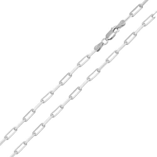 6.5" SILVER PAPERCLIP BRACELET